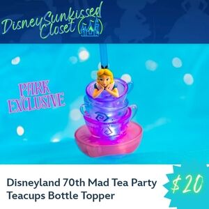 Alice In Wonderland Tea Cups Bottle Topper